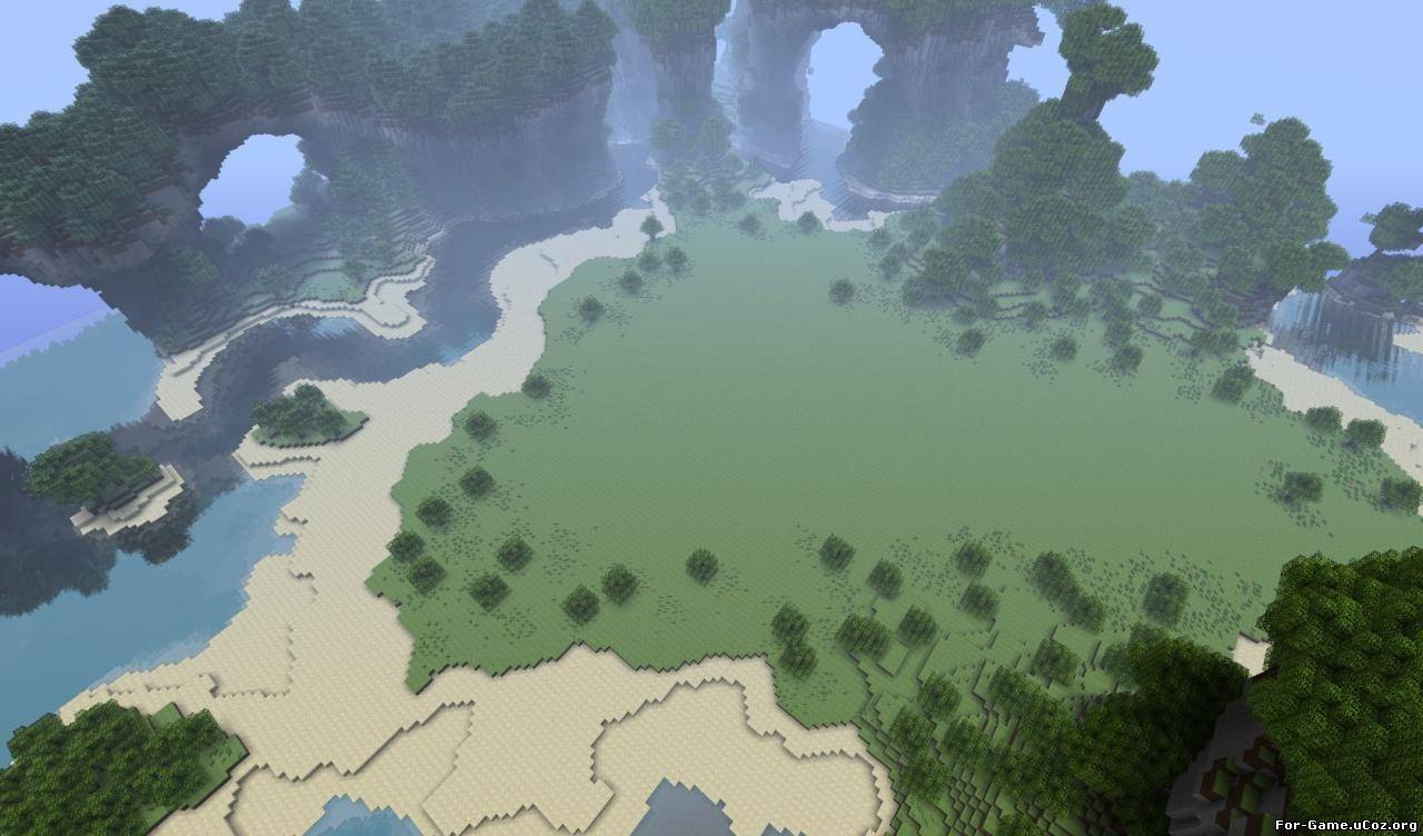 Карта на прохождение Тропический остров для minecraft 1.4.7/1.4.6/1.4.5